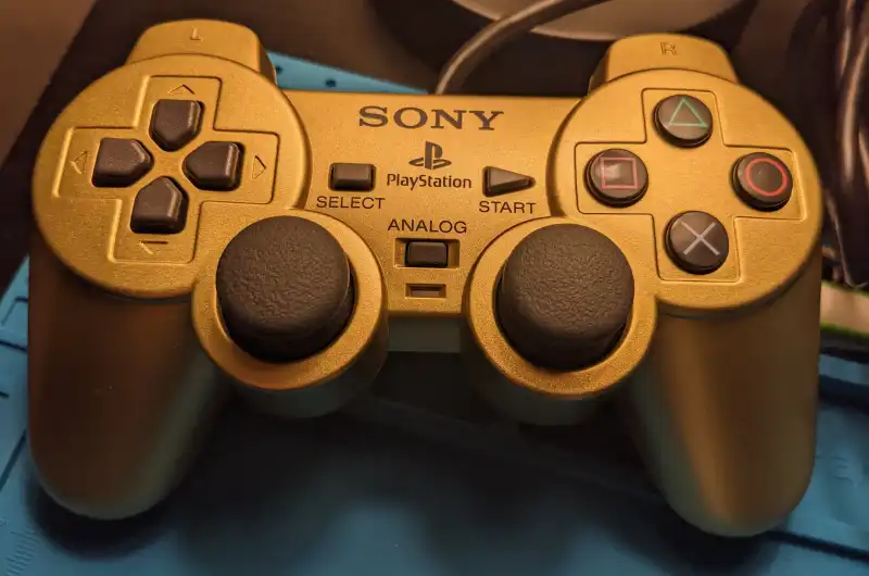Original Gold Controller PS2 For Sale