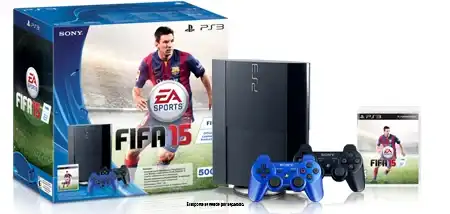 PS3: New Sony PlayStation 3 Slim Console (500 GB) - Black - Includes FIFA 13