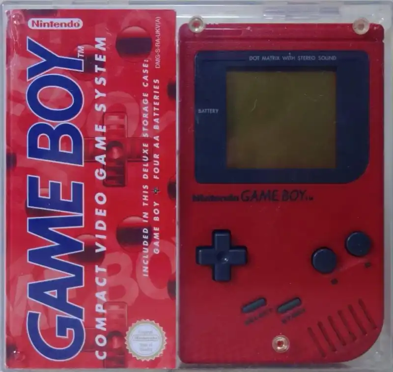 Nintendo Game Boy Crystal Case Red Console - Consolevariations