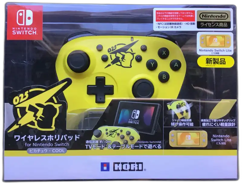  Hori Switch Pikachu-Cool Wireless Controller