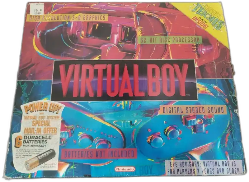  Nintendo Virtual Boy Duracell Mail-In Console Bundle