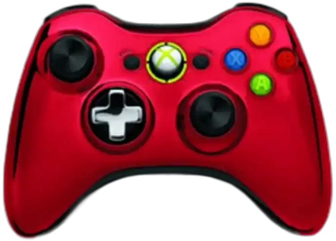  Microsoft Xbox 360 Chrome Red Controller