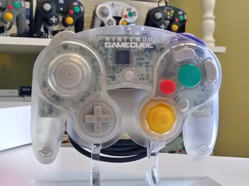  Nintendo GameCube Clear Skeleton Controller