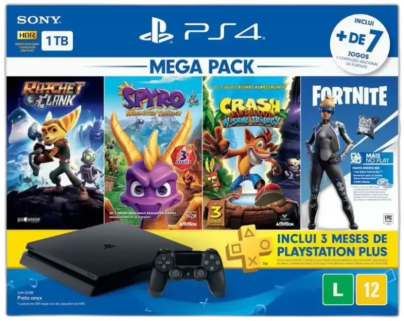 Consola Playstation 4 Mega Pack