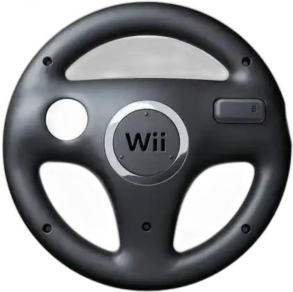  Nintendo Wii Black Wheel [NA]