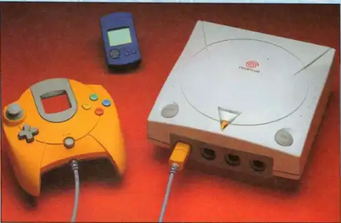 Sega Dreamcast Round Start Button Orange Controller