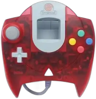  Sega Dreamcast Transparent Red Controller