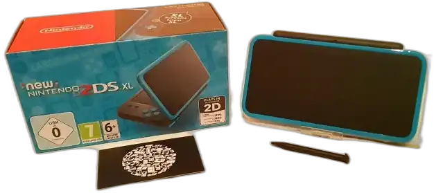  New Nintendo 2DS XL Black & Turquoise Console