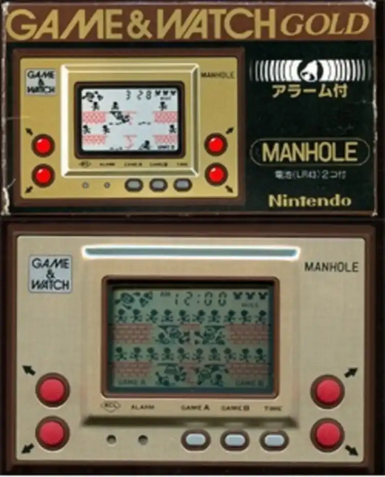  Nintendo Game & Watch Gold Manhole