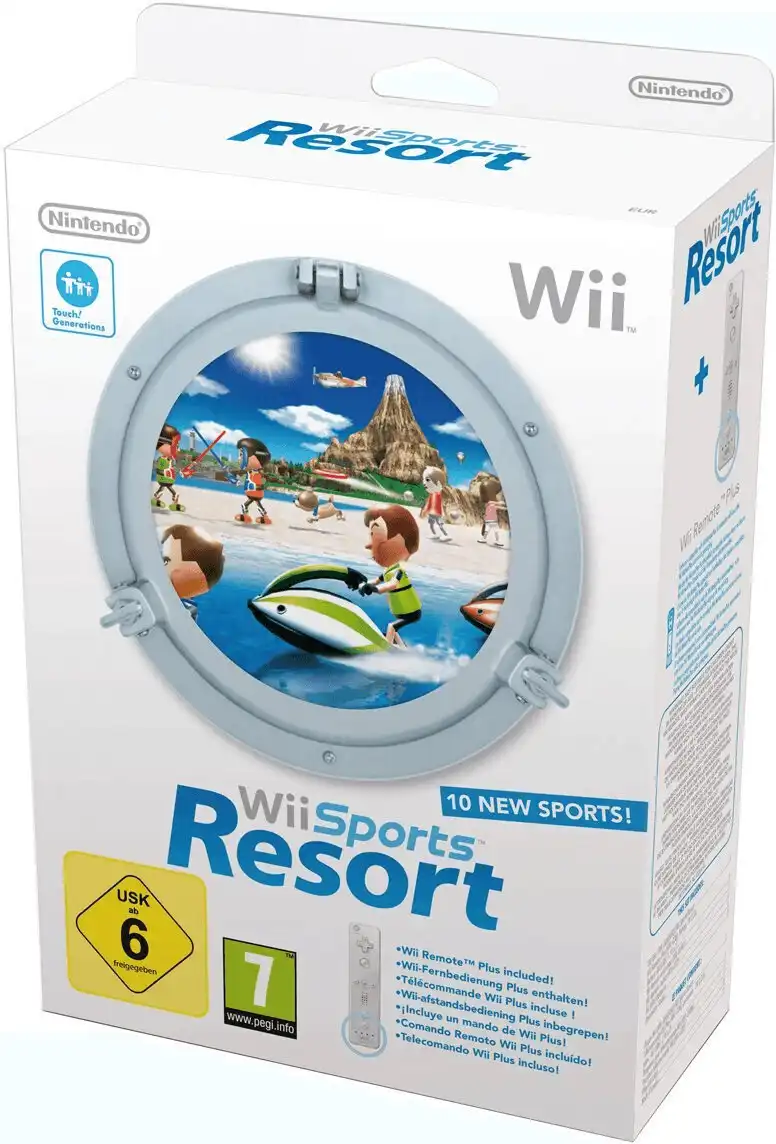  Nintendo Wii Sports Resort + Wii Remote Plus Bundle [DE]