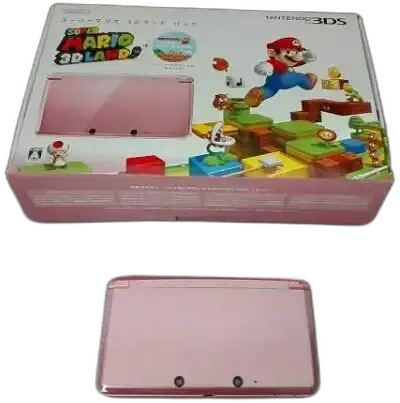  Nintendo 3DS Pearl Pink Super Mario 3D Land Bundle [NA]