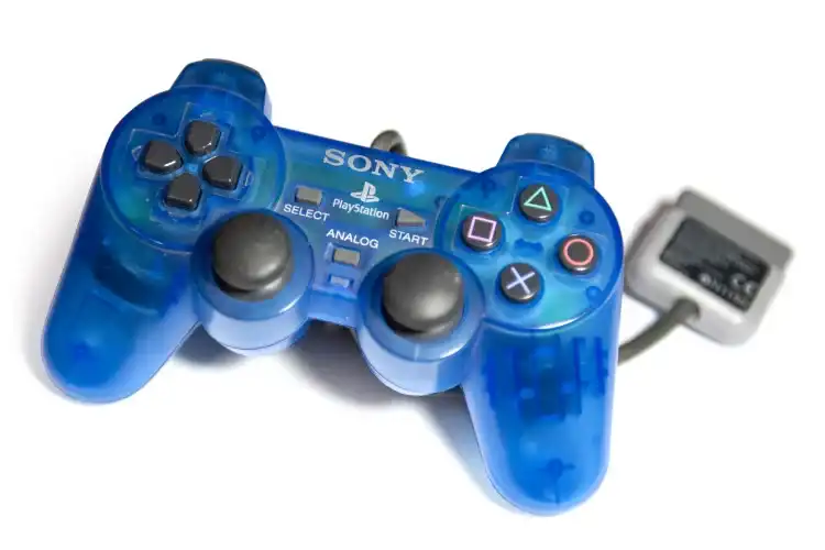  Sony PlayStation  Clear/Blue Controller [NA]