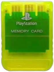  Sony PlayStation Lemon Yellow Memory Card [NA]