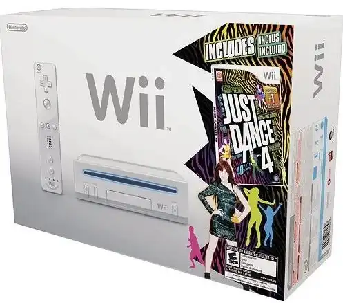  Nintendo Wii Just Dance 4 Bundle