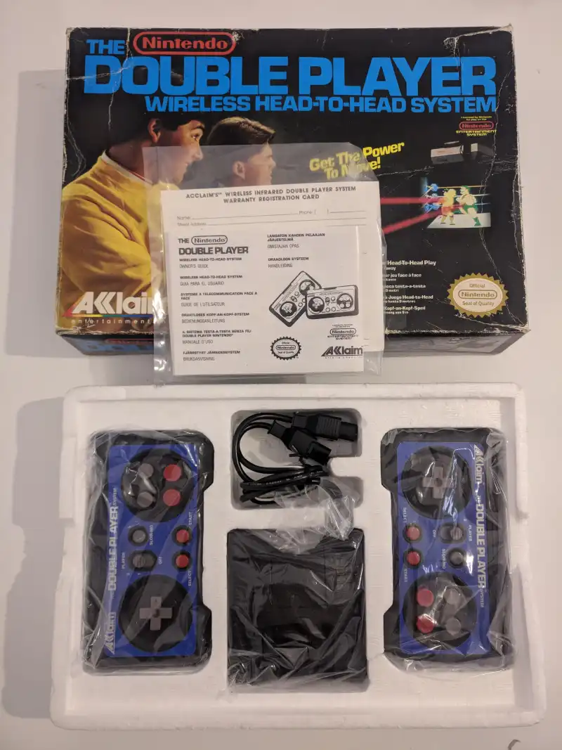 Acclaim The Double Player System Wireless Controller shops NES Nintendo Rare CIB