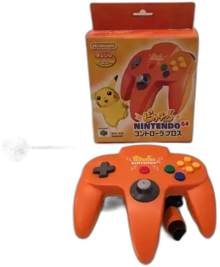  Nintendo 64 Pikachu Orange Controller