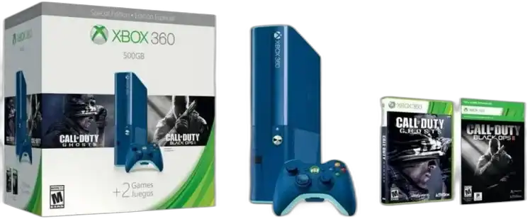  Microsoft Xbox 360 Super Slim Blue Console