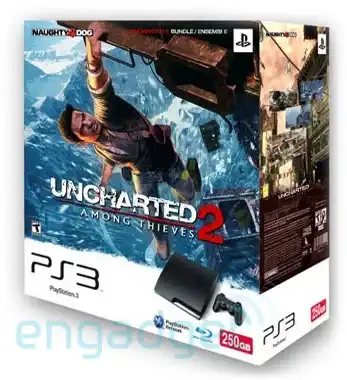PlayStation 3 Bundle w/ 250GB Console Extra Controller Uncharted
