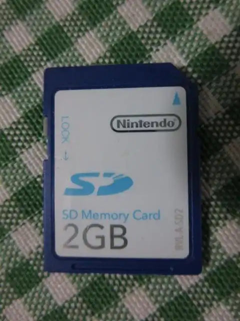  Nintendo Wii 2 GB SD Card