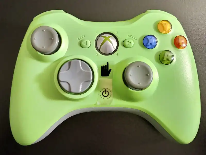 Microsoft Xbox 360 Wireless Controller Lime Green Rare Genuine OEM Tested  Works