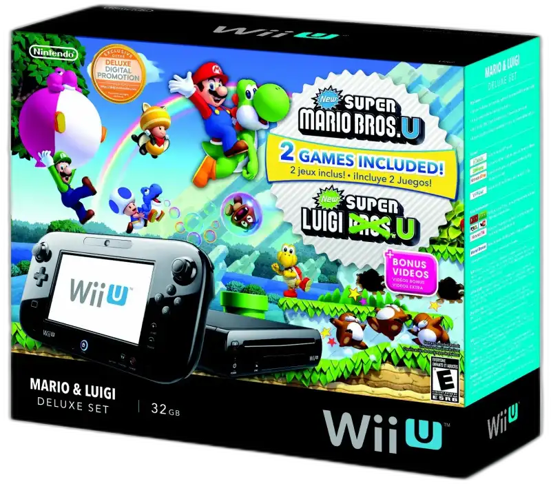  Nintendo Wii U Super Mario Bros + Luigi Bundle
