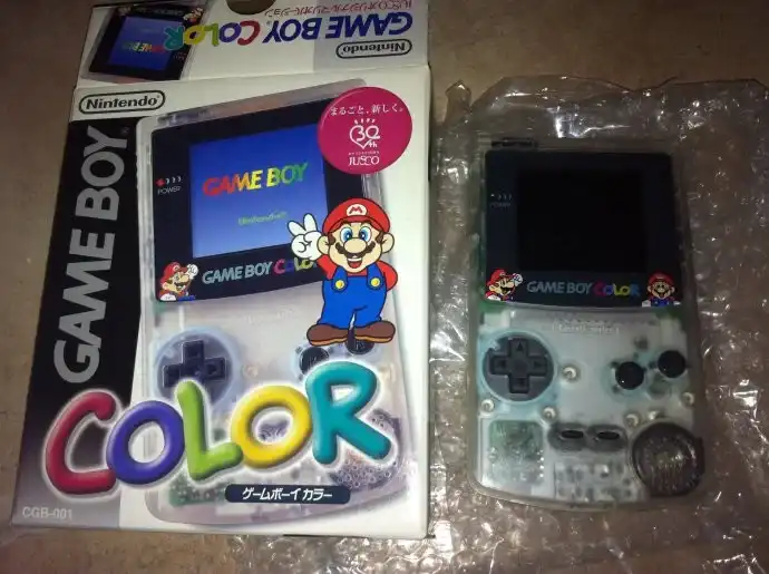  Nintendo Game Boy Color Clear Jusco Console