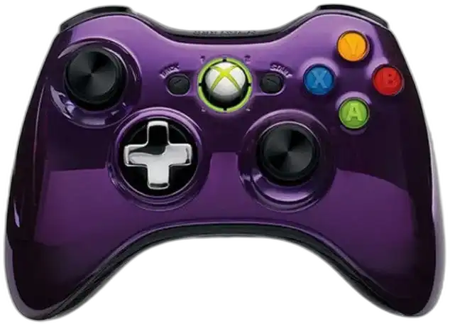  Microsoft Xbox 360 Chrome Purple Controller