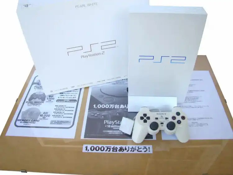  Sony PlayStation 2 Pearl White Console