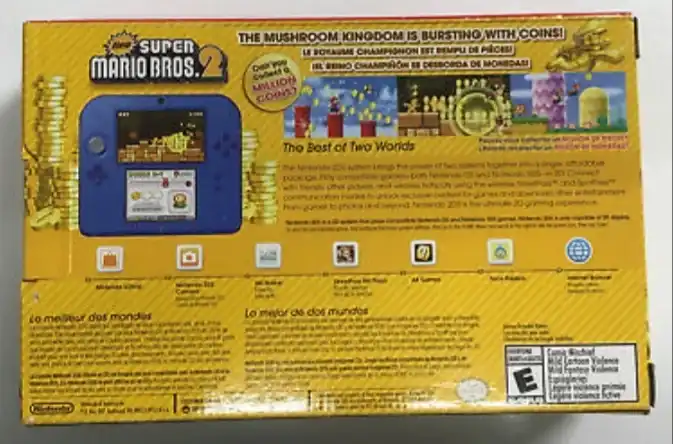 Nintendo 2DS New Super Mario shops Bros. 2 Bundle in Blue