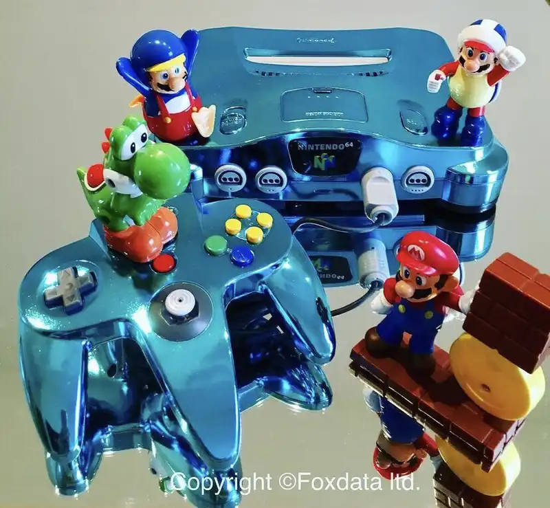 Foxdata Nintendo 64 Electric Blue Console