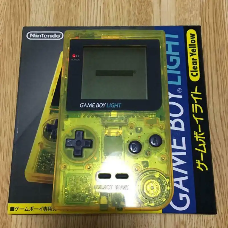 Nintendo Game Boy Light Clear Yellow Console - Consolevariations