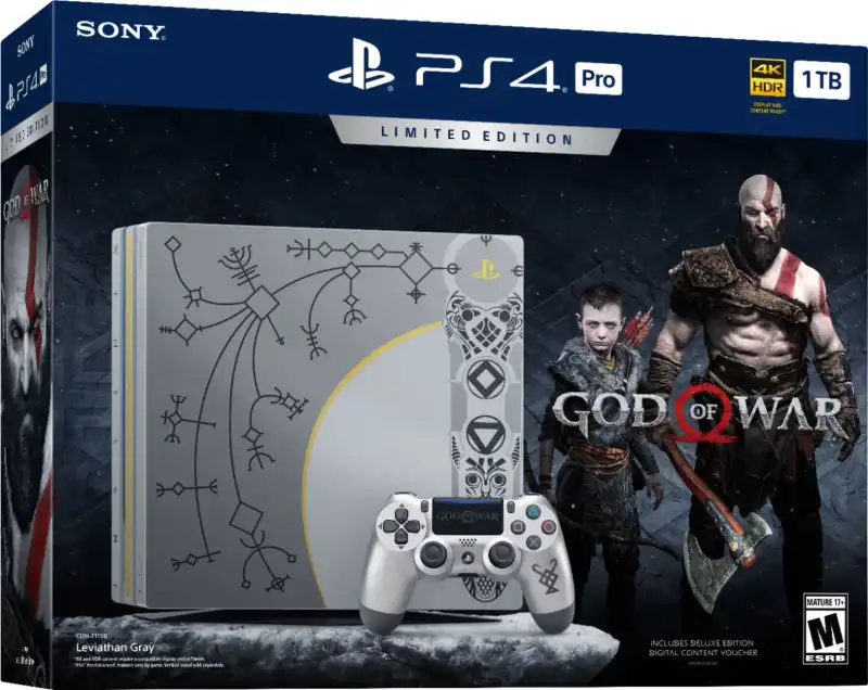 PS4 God of War Limited Edition Console Pro 1TB PlayStation 4 Boxed No Game