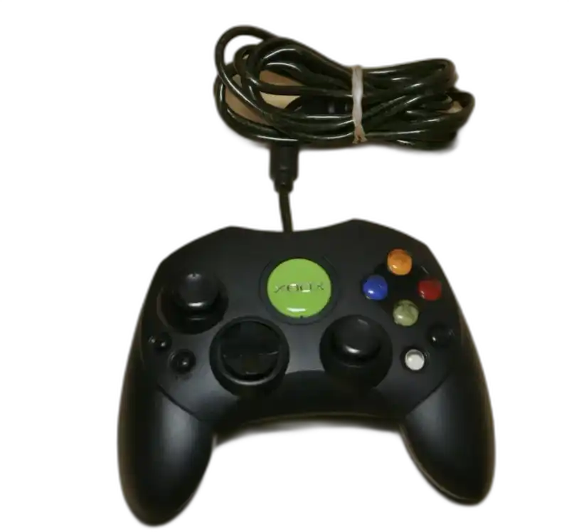  Microsoft Xbox Green Jewel Black Controller S