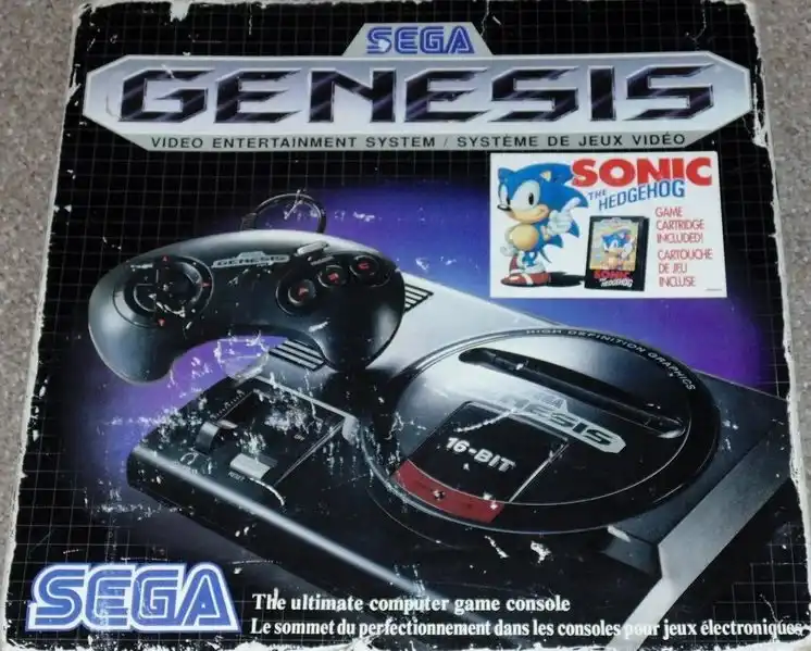  Sega Genesis 2 Console Sonic the Hedgehog 2 Bundle Pack : Video  Games
