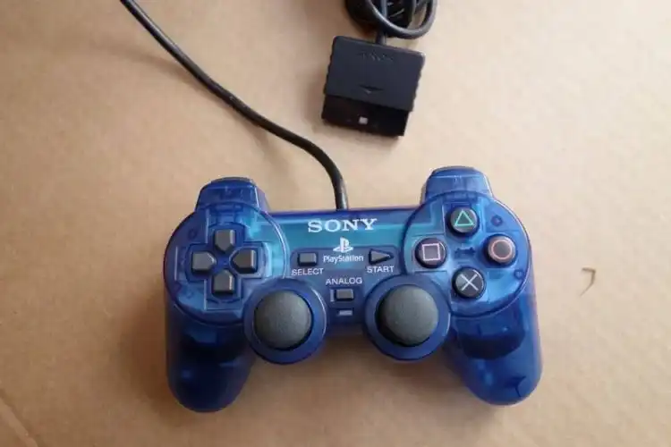  Sony PlayStation 2 Clear Blue Controller [NA]