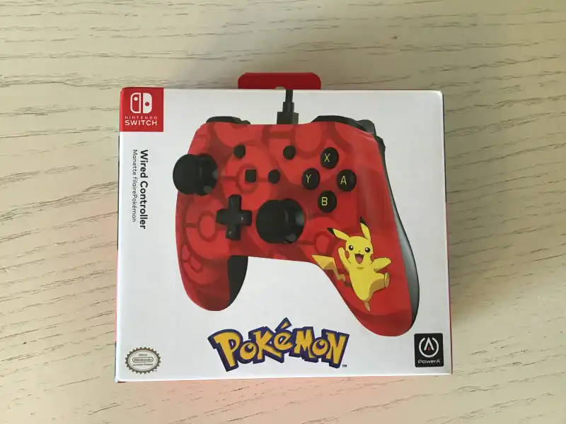  Power A Switch Pikachu Red Wired Controller
