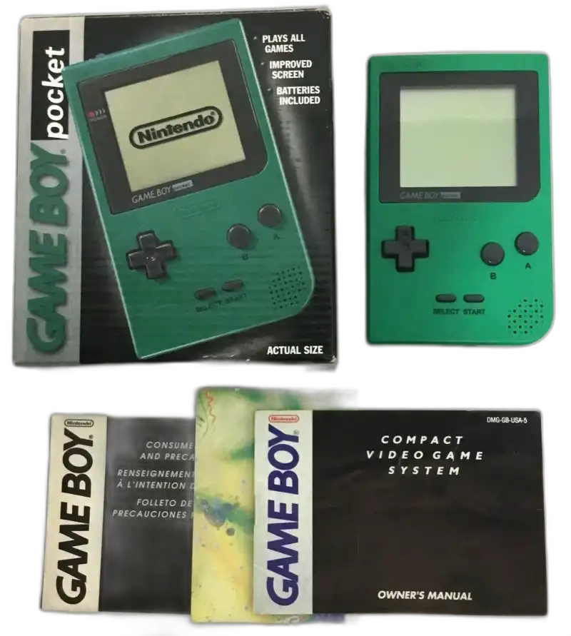  Nintendo Game Boy Pocket Green Console [NA]