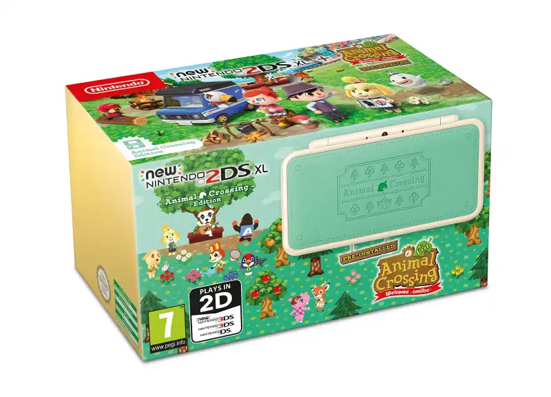  New Nintendo 2DS XL Animal Crossing New Leaf Console
