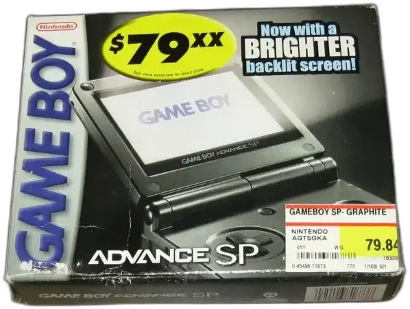  Nintendo Game Boy Advance SP Graphite Console [NA]