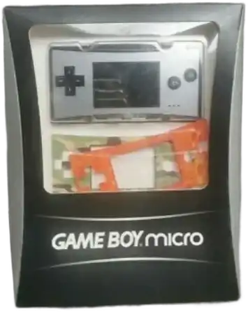  Nintendo Game Boy Micro Silver Faceplate Bundle
