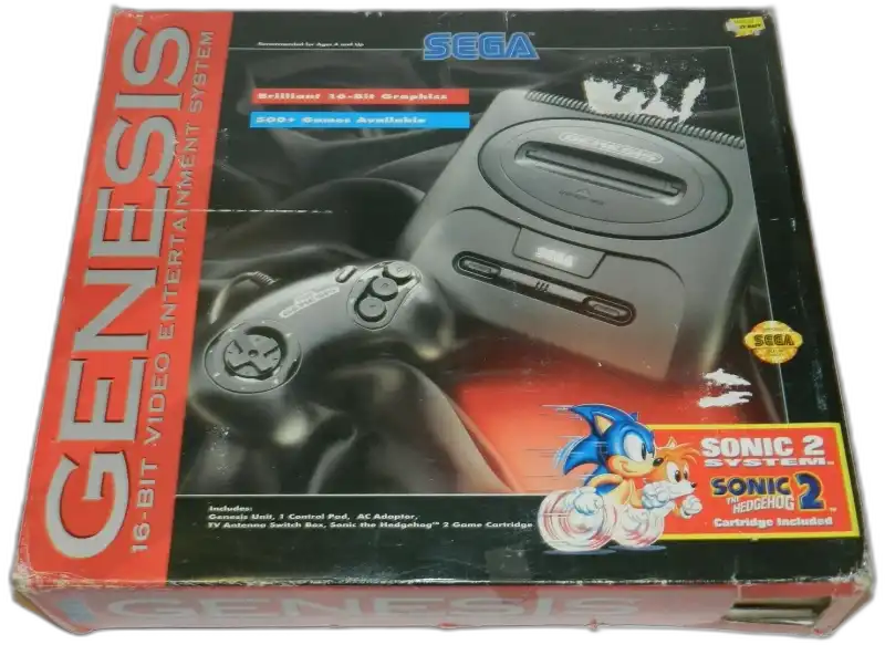  Sega Genesis Model 2 Sonic 2 Bundle