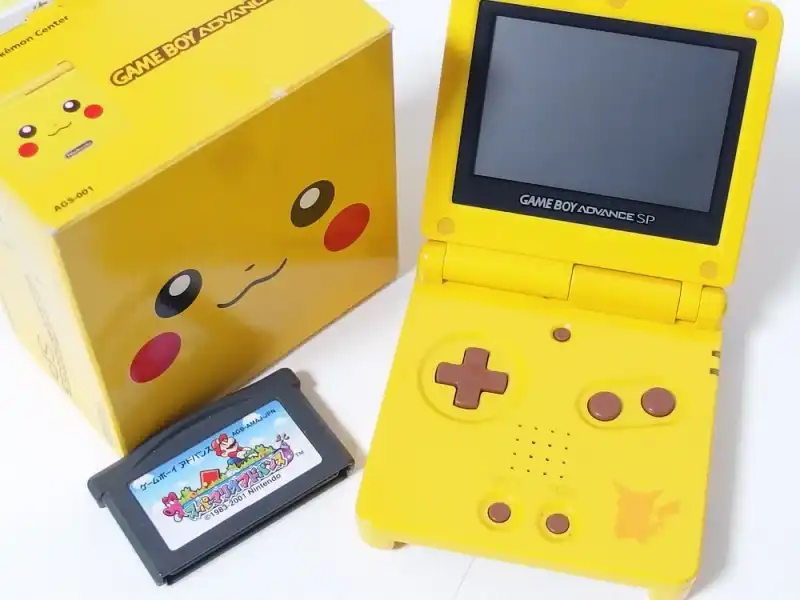 Nintendo Game Boy Advance SP Pokemon Center Pikachu Console [JP 