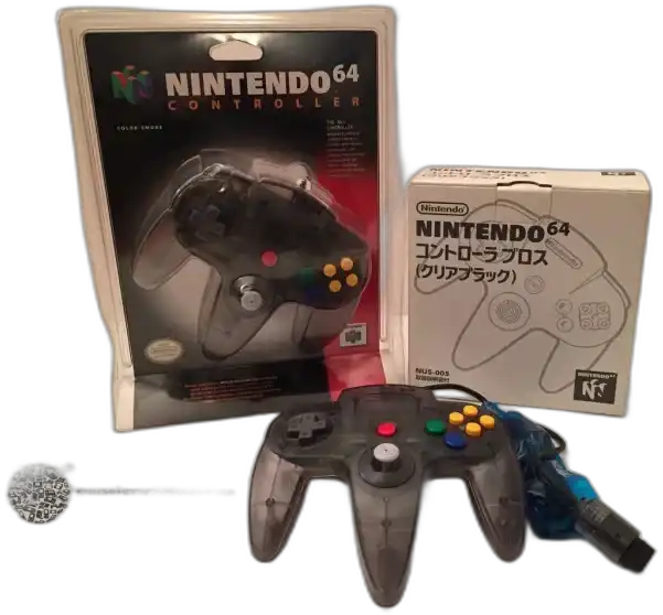  Nintendo 64 Smoke Black Controller [NA]