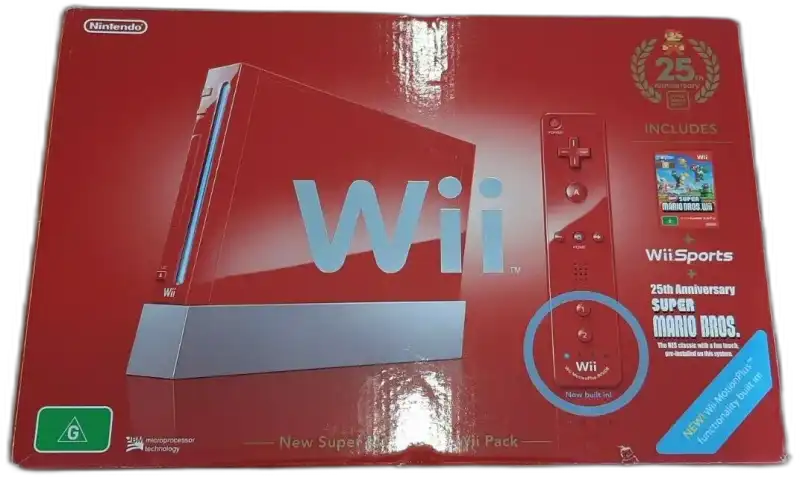  Nintendo Wii Red 25th Anniversary Bundle [AUS]