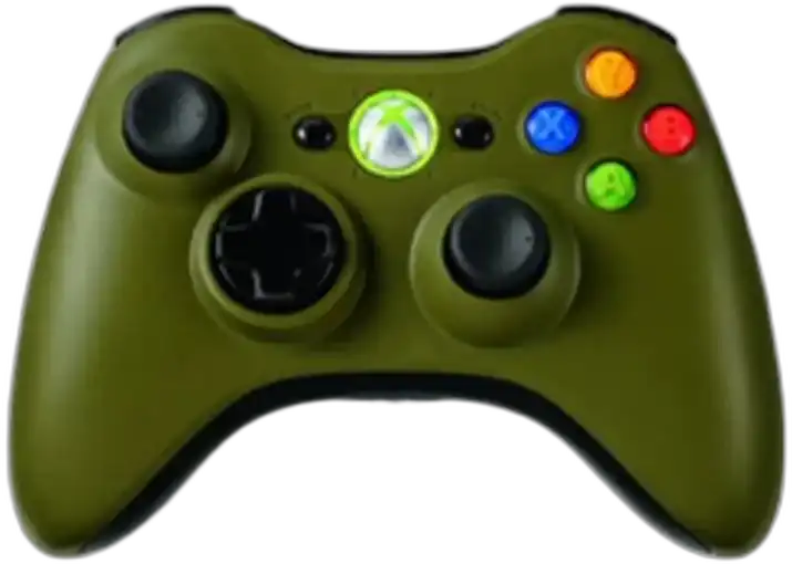 Microsoft Xbox 360 Halo 3 Green Controller - Consolevariations