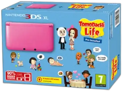 Consolevariations XL Life Bundle Tomodachi Pink 3DS Nintendo -