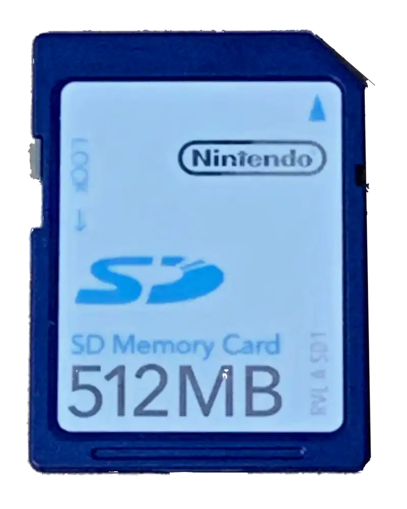  Nintendo Wii 512MB SD Card
