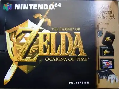 Legend of Zelda Ocarina of Time Gold Collectors Edition Original Nintendo 64