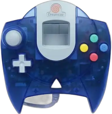  Sega Dreamcast Transparent Blue Controller