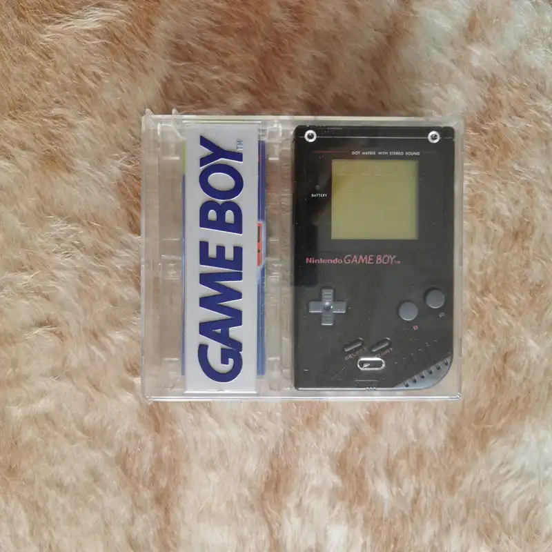  Nintendo Game Boy Crystal Case Black Console [NOE]